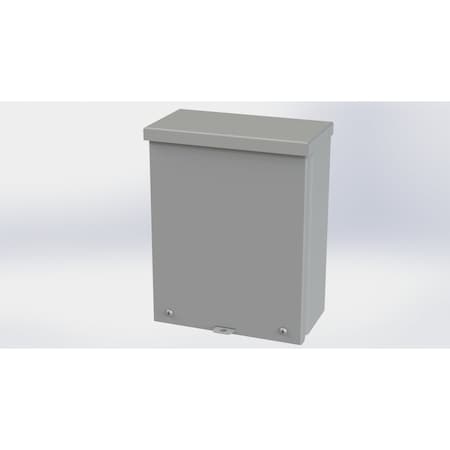 Saginaw Control & Engineering Screws Electrical Enclosures, 10 in H, 4 in D, 8 in W, NEMA 3R, Galvanized Steel SCE-10R84